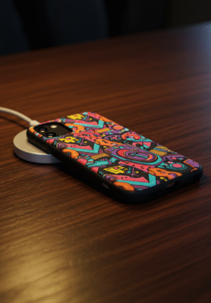 Case con Bordes Negros y Magsafe Personalizado