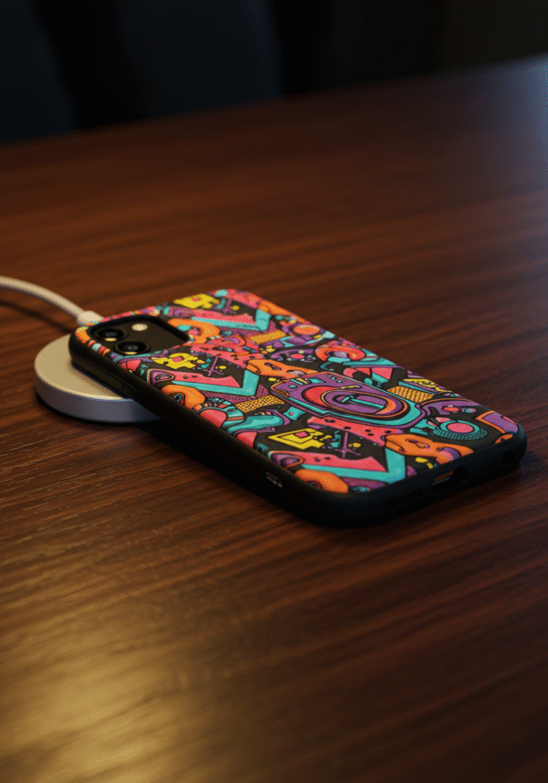 Case con Bordes Negros y Magsafe Personalizado